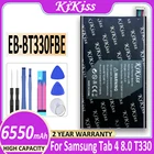 Аккумулятор 6550 мА  ч для Samsung GALAXY Tab 4, 8,0, T330, SM, T331, T331C, T335, литий-ионный полимерный аккумулятор EB-BT330FBE + трек 
