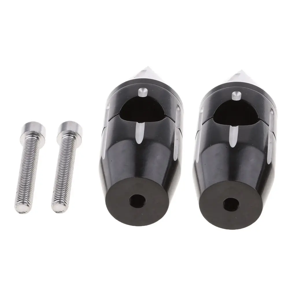 

1" 25mm Black Rise Handlebar Risers For Harley
