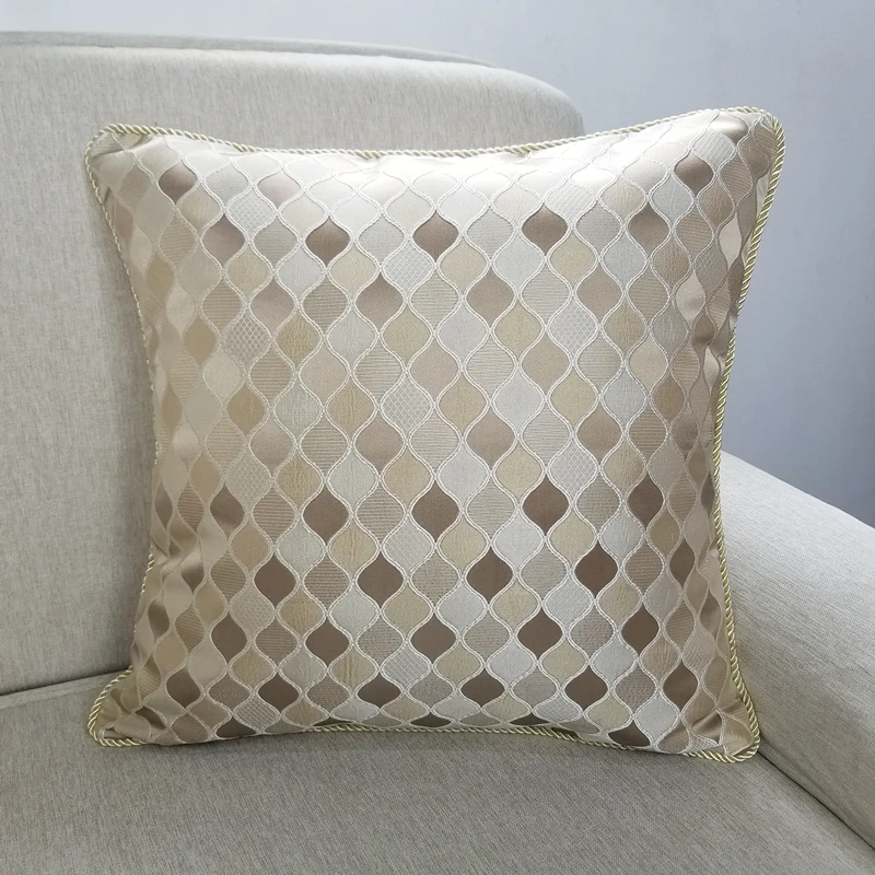 Современные Геометрические маленькие клетчатые тканые жаккардовые