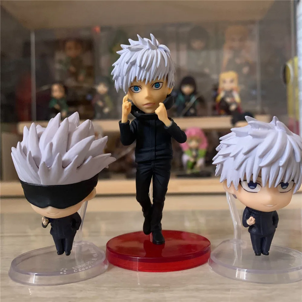 5pcs anime jujutsu kaisen gojo satoru kugisaki figure action figure modle toys free global shipping