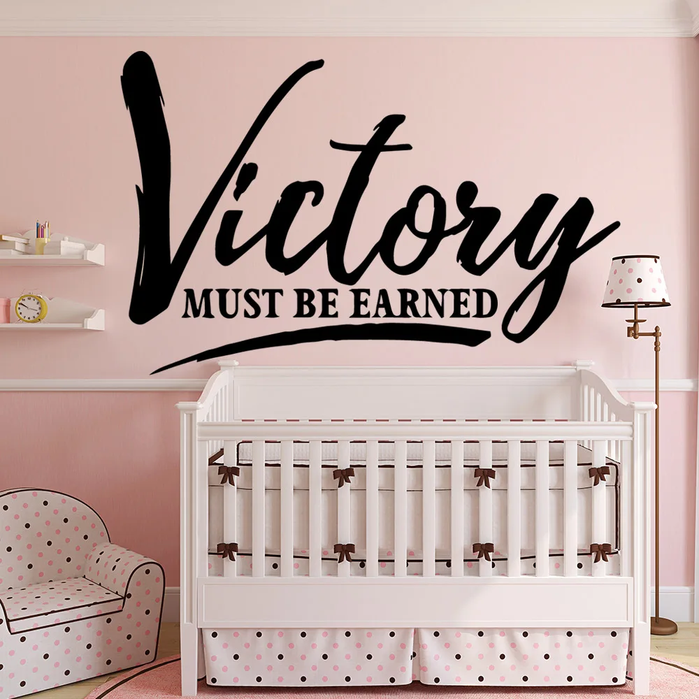 Виниловые самоклеющиеся обои Diy с цитатами Vicotry декор для гостиной спальни