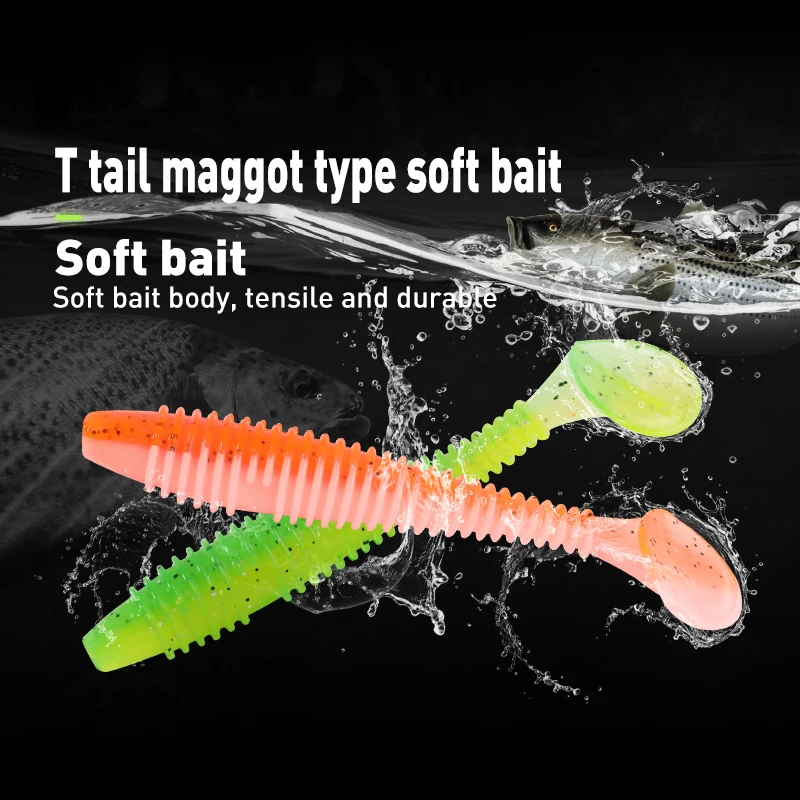 Мягкая рыболовная приманка 55 мм 65 75 T Tail Easy Shiner силиконовые черви мягкие приманки