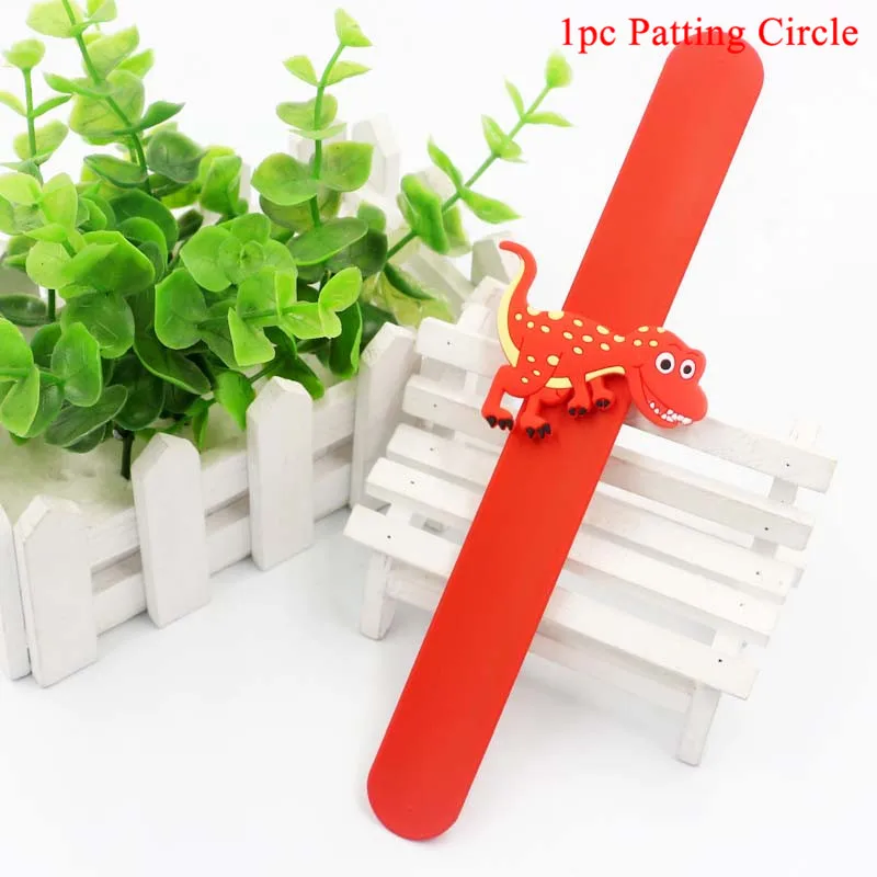 1pc Patting Circle 3 Динозавр ПВХ фольга Висячие завитки динозавр день рождения украшения Детские сувениры Юрский динозавр Потолочные Подвесные гирлянды принадлежности - Цвет: 1pc Patting Circle 3