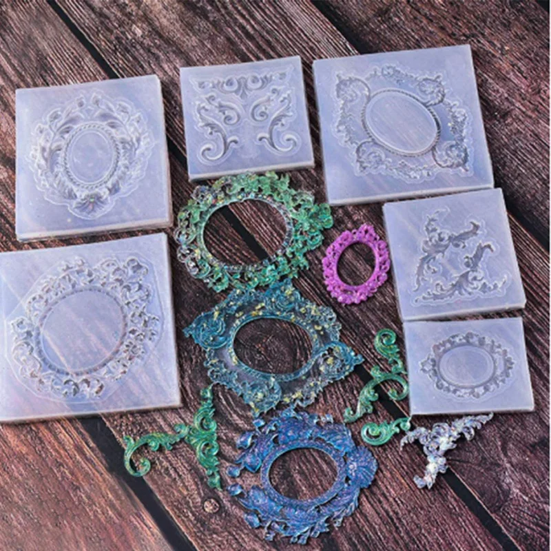 6 шт Ретро фоторамка формы силиконовые для эпоксидной смолы литья DIY ремесло