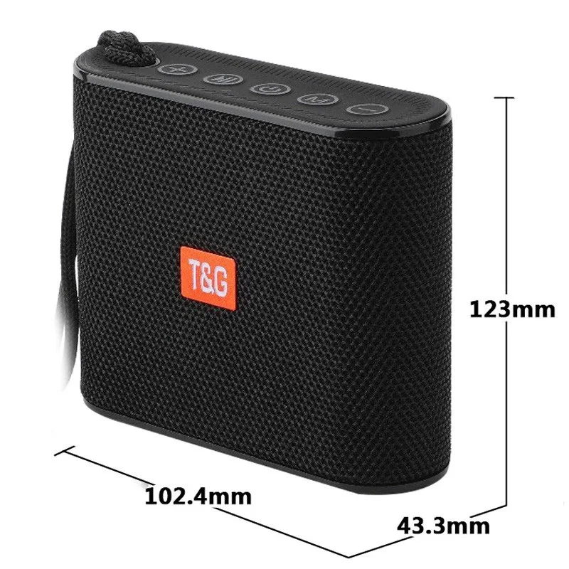 

TG185 Wireless Bluetooth Speaker Subwoofer Portable Mini Outdoor TWS Music Center Column with Radio Can Insert TF Card/U Disk