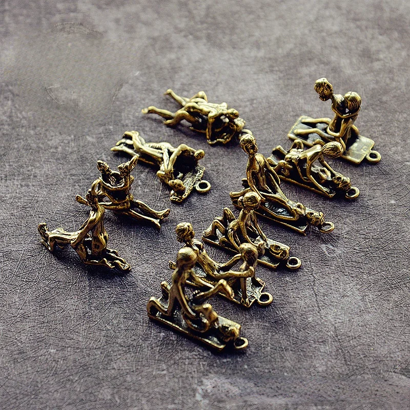 Латунный брелок для секса скульптуры фигурки милые модные подарки мужчин