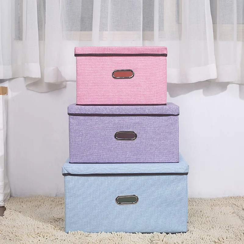 Ящик для хранения с крышкой художественная коробка сортировки одежды бытовой