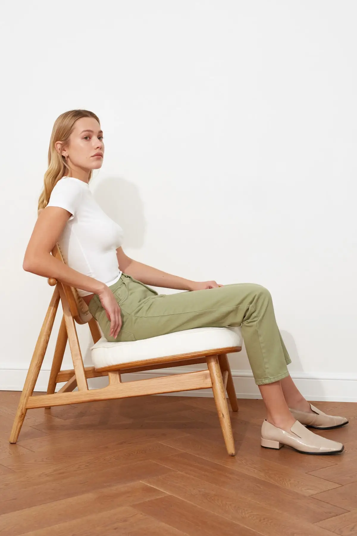 Джинсы с высоким берцем для мамы TWOSS20JE0311 |