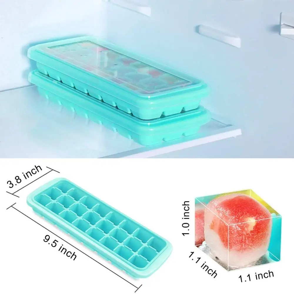 Лотки для льда с крышками DIY силиконовая форма куб поддоны формы конфетный торт