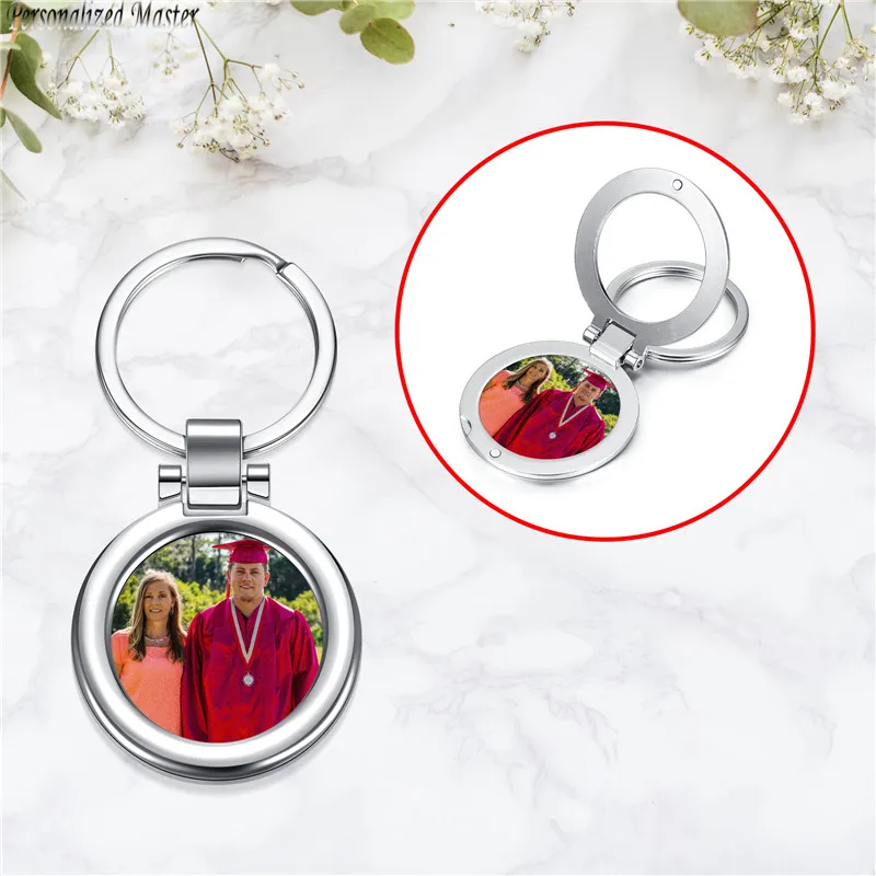 Брелок для ключей из сплава с гравировкой даты и имени|Индивидуальные Брелоки| |