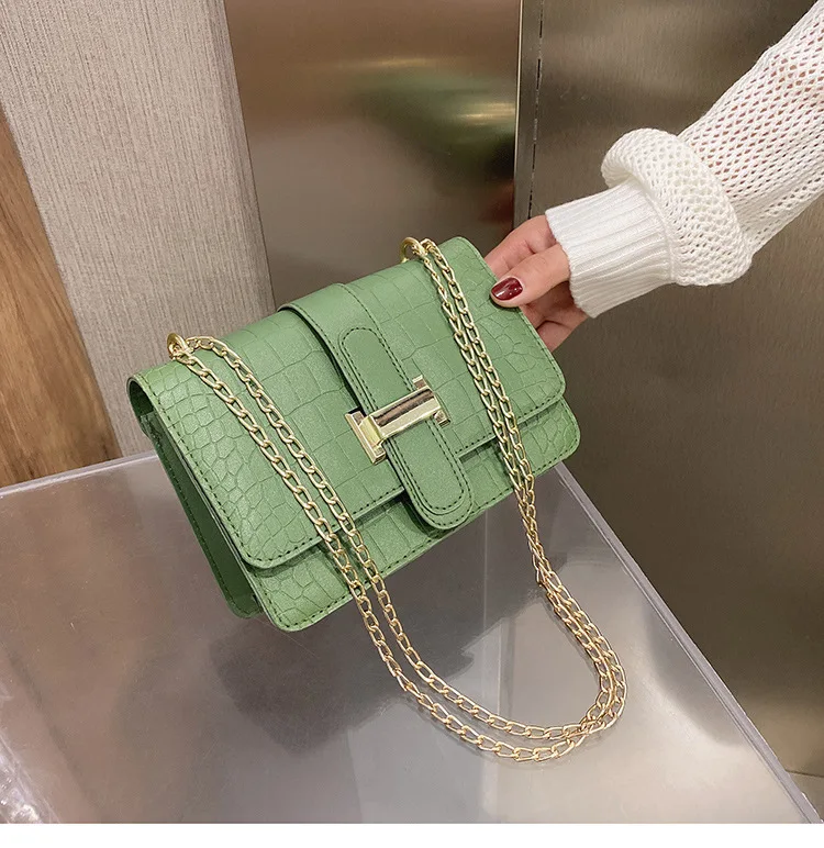 

Crossbody Bags For Women Summer Crocodile Pattern Solid Color Lady Shoulder Handbags XBA169-XBA176