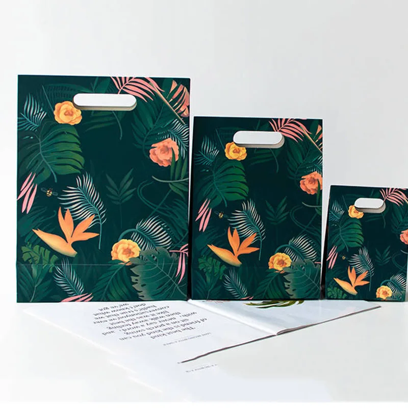 5 шт Фламинго конфеты мешок коробка День рождения бумажная Подарочная сумка