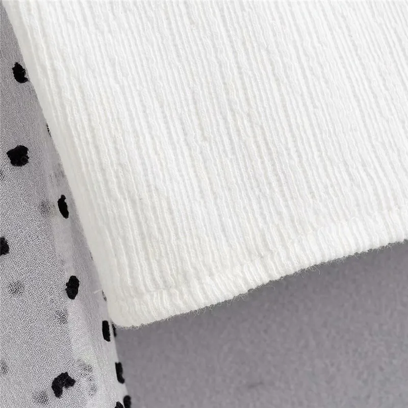 

Stylish sexy slim crop women top transparent mesh patchwork sleeve V collar backless chic shirt stretchy white short blouse