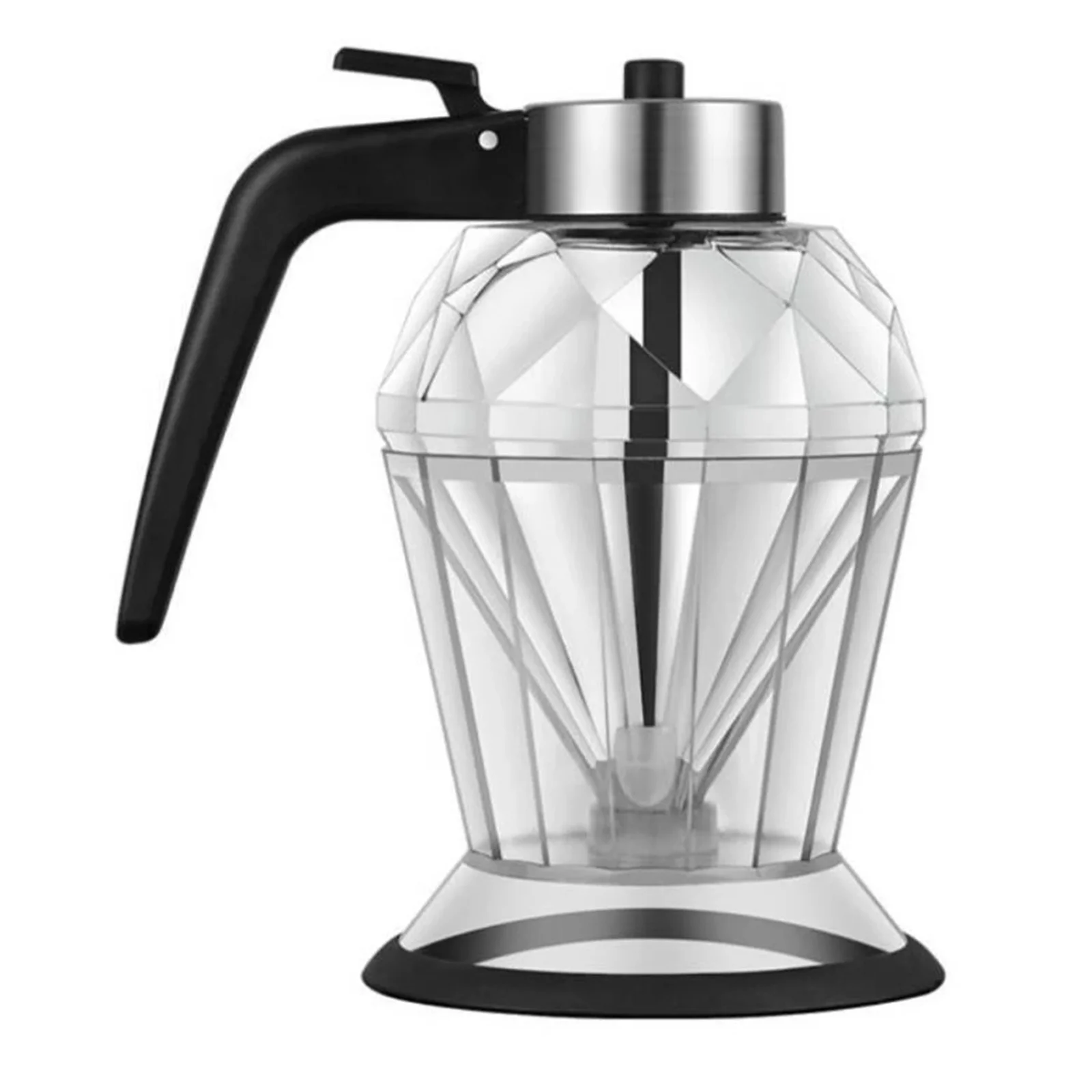 

Diamond Glass Oil Dispenser Diamond Oil Bottle One-handed Refueling Bottle Seasoning Kitchen Tools For Home