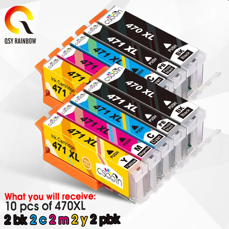 Полный посылка новые Canon PGI 470 CLI 471 совместимые чернильные картриджи для CANON PIXMA MG