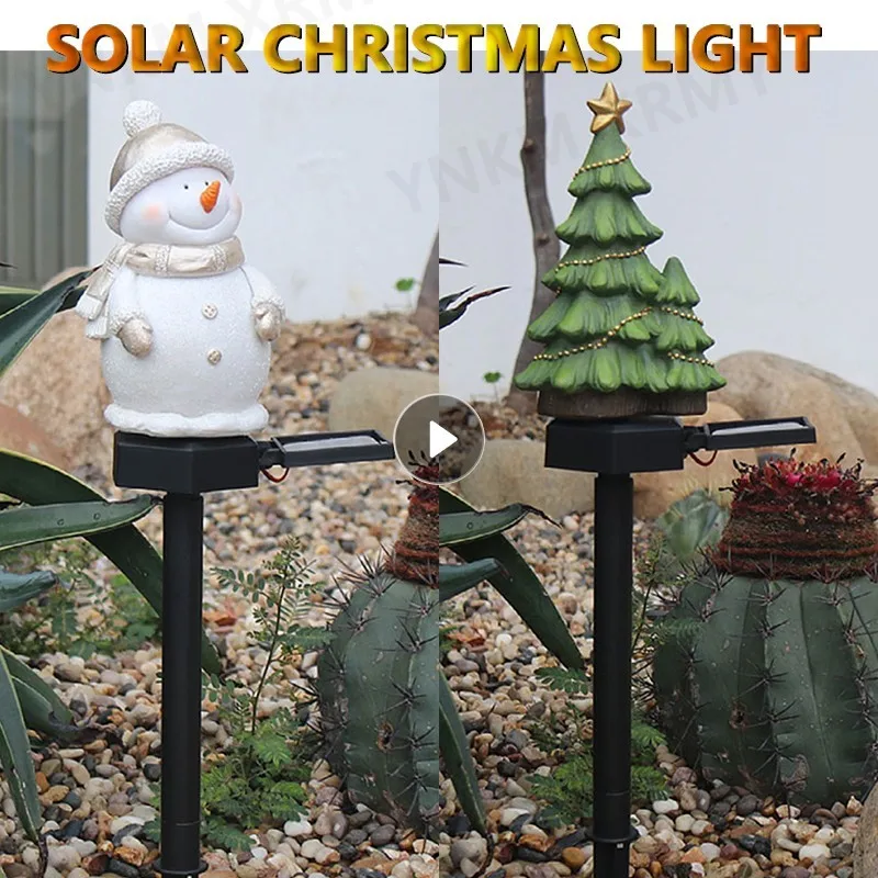 

LED Solar Christmas Tree Lawn Landscape Lamp Ground Inserted Lawn Lamp Garden Lights Outdoor Holiday Garden Decoration New Tool