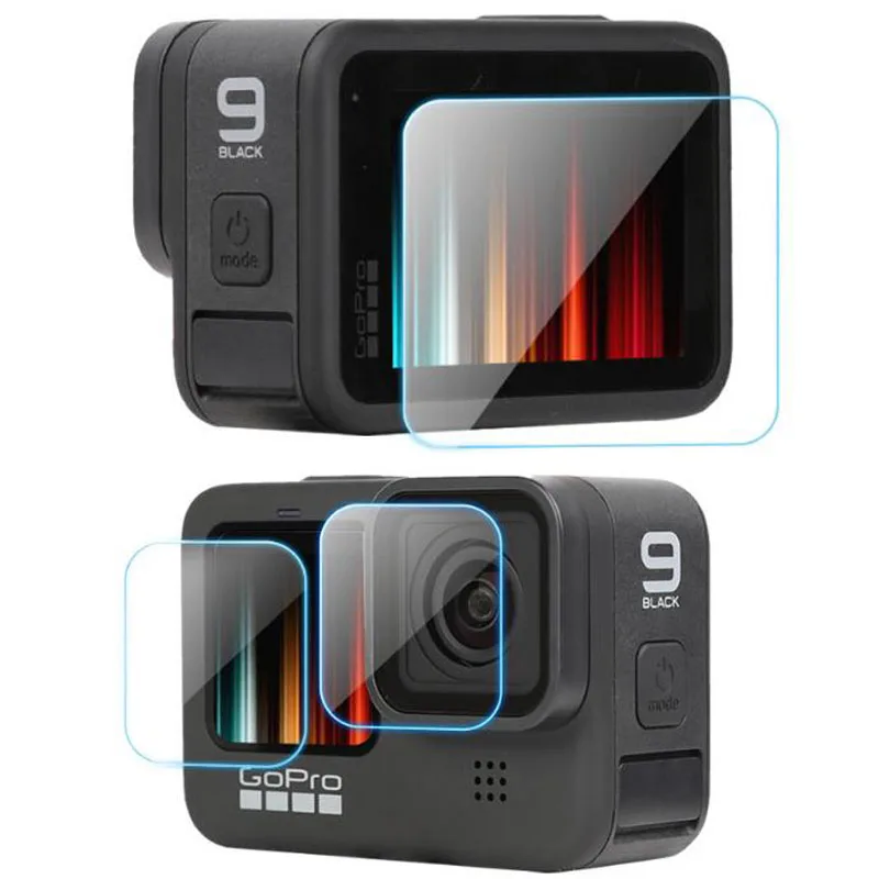 Защитное покрытие из закаленного стекла для GoPro Hero 9 Black защита Go pro объектив