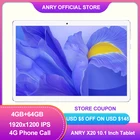 Планшет ANRY X20, 10,1 дюйма, Android 8,1, IPS 1920x1200, MTK6797T, 10 ядер, 4 Гб ОЗУ, 64 Гб ПЗУ