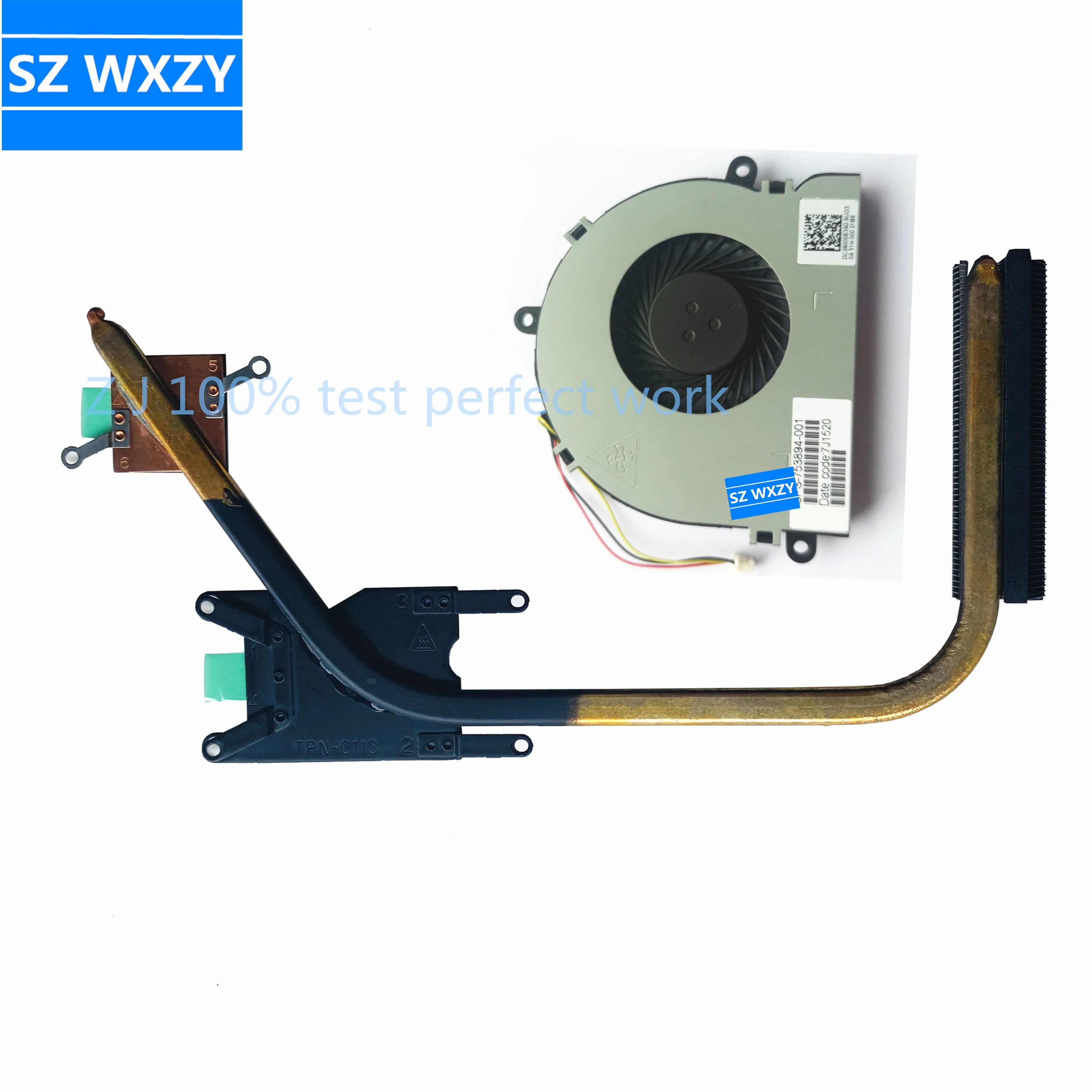 Новый оригинальный радиатор для ноутбука HP 15 R Series 759881 001 AT14D0010F0 AT14D0010R0 753894 DC28000E3S0