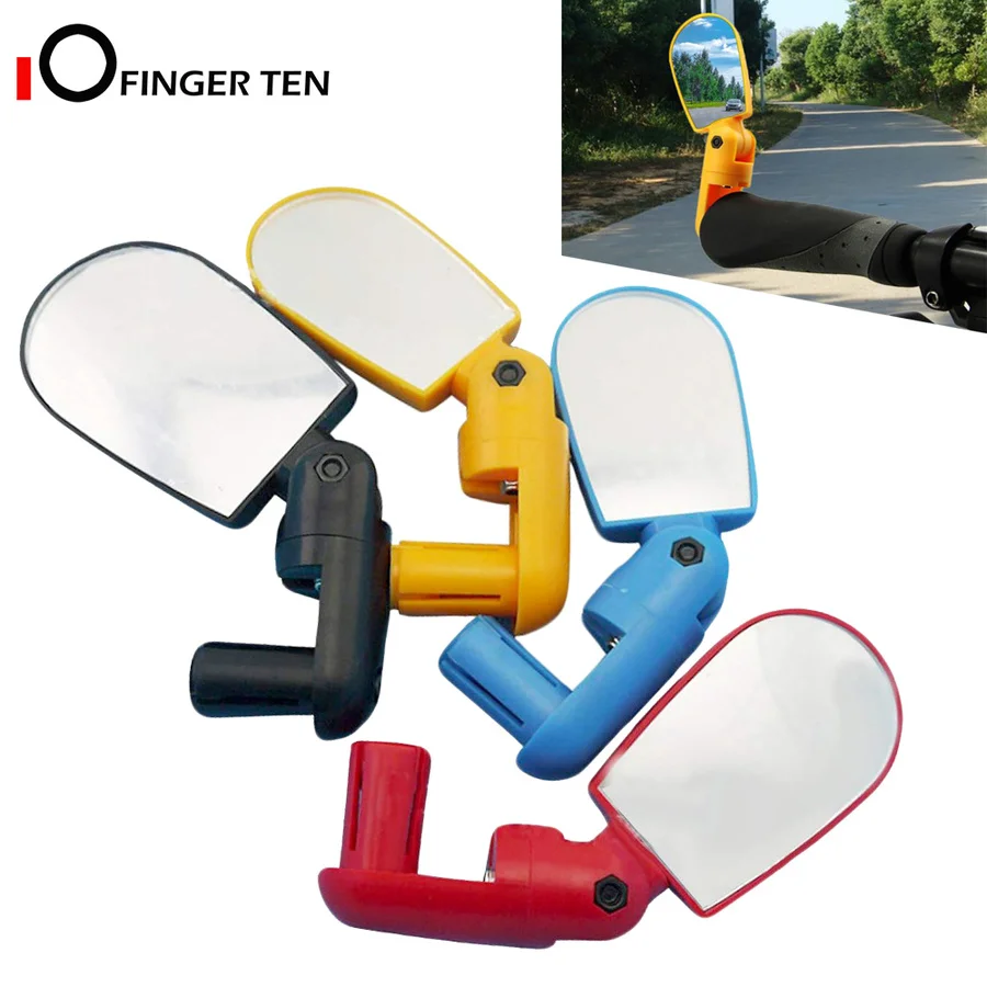 

Bicycle Rearview Mirror Handlebar 180 Degree Rotable Adjustable Safety Rear View for MTB Bar End Mountain Rode