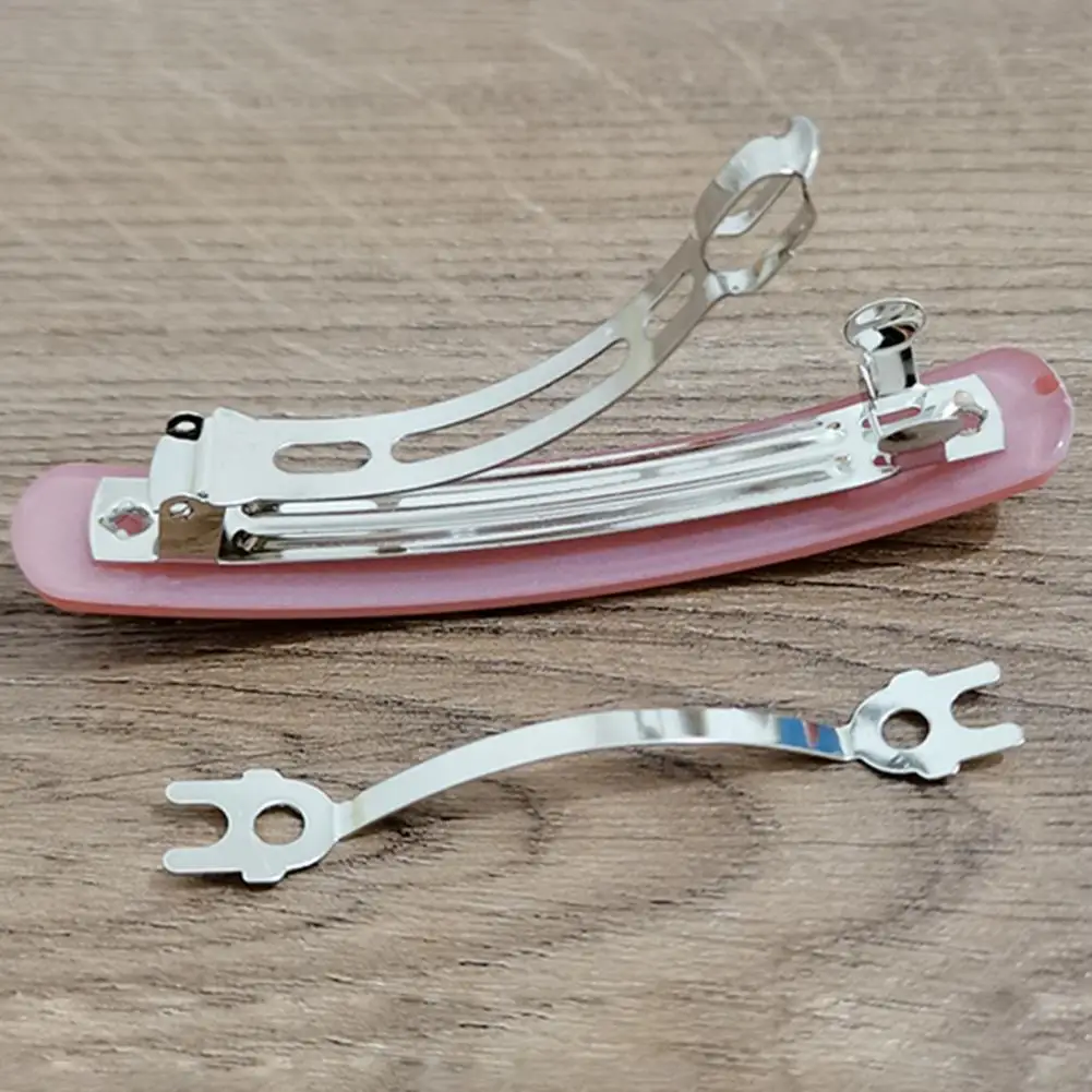 Заколка для волос в стиле ретро Женская декоративная эластичная однотонная