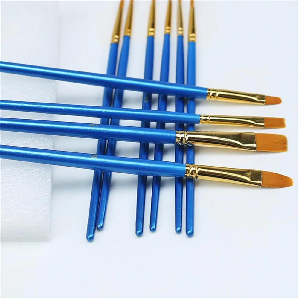 

50pcs Blue Nail Painting Brushes Cute Universal Art Brushes Drawing Brushes Carving Brush DIY Kids School Student