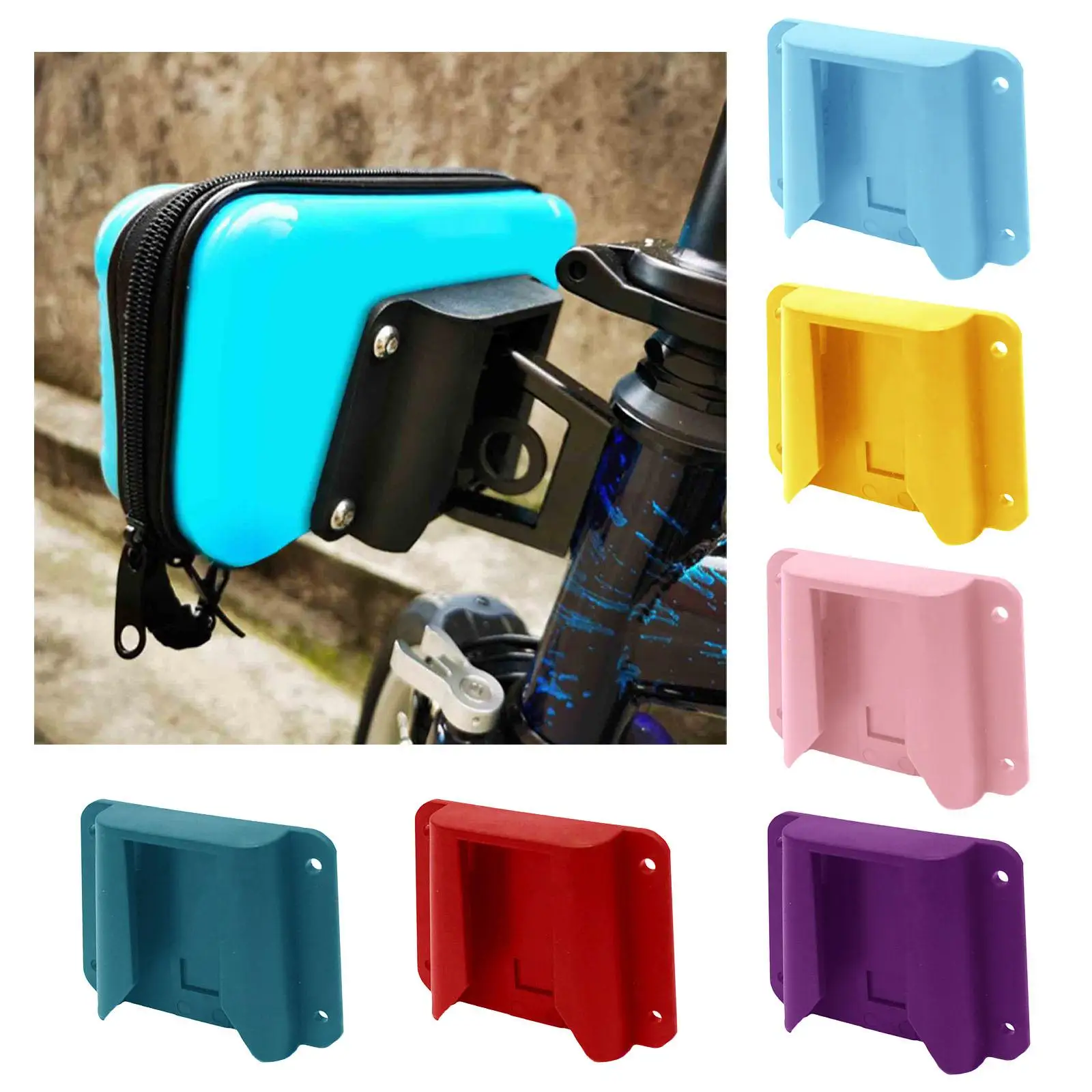 

ABS Bicycle Front Bag Carrier Block Mount Adaptor Rack Holder for