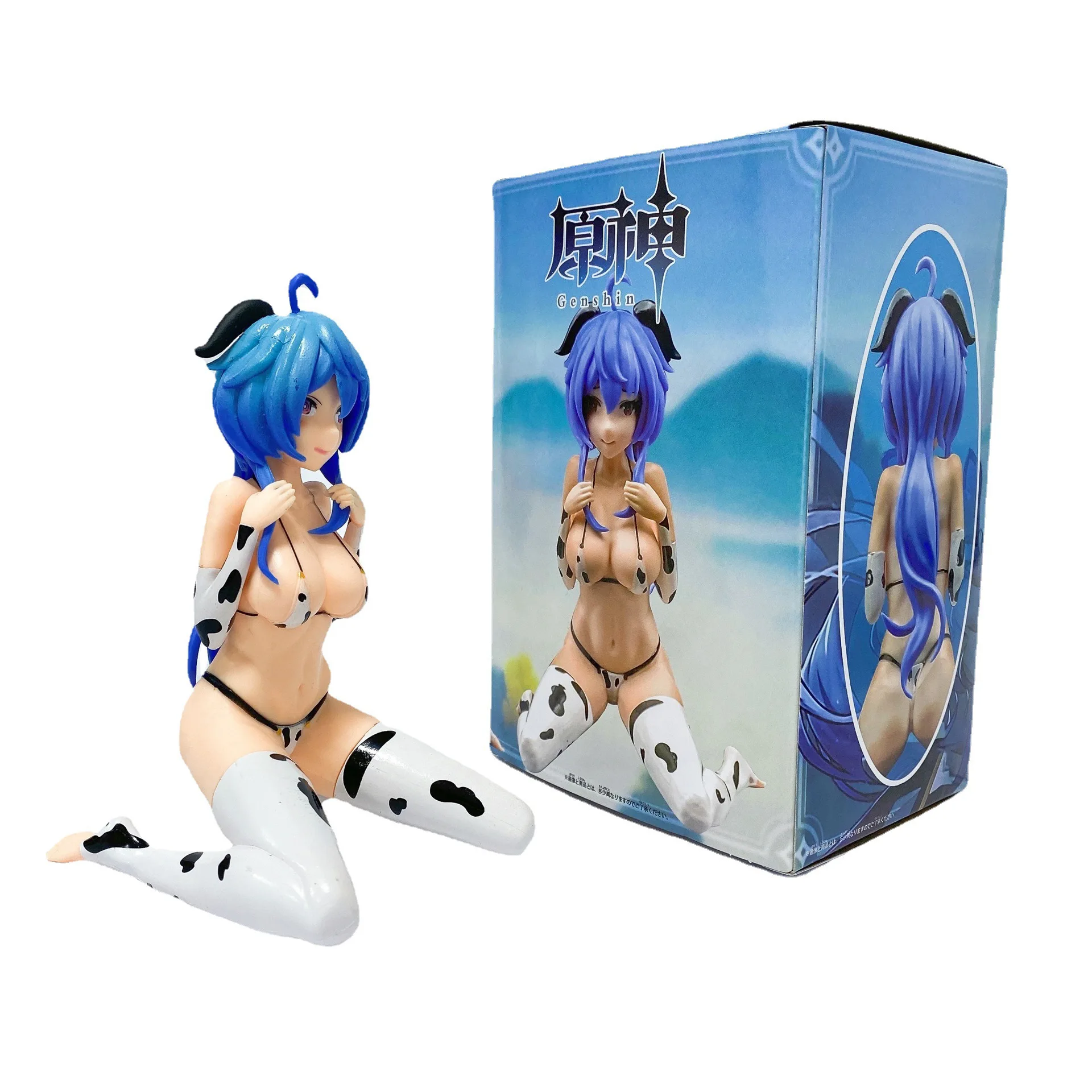 

Genshin Impact Follow The Moon Ganyu Sexy Figure Yuanshen Figure Games Peripheral Toys Toy Gift Collection Hobby