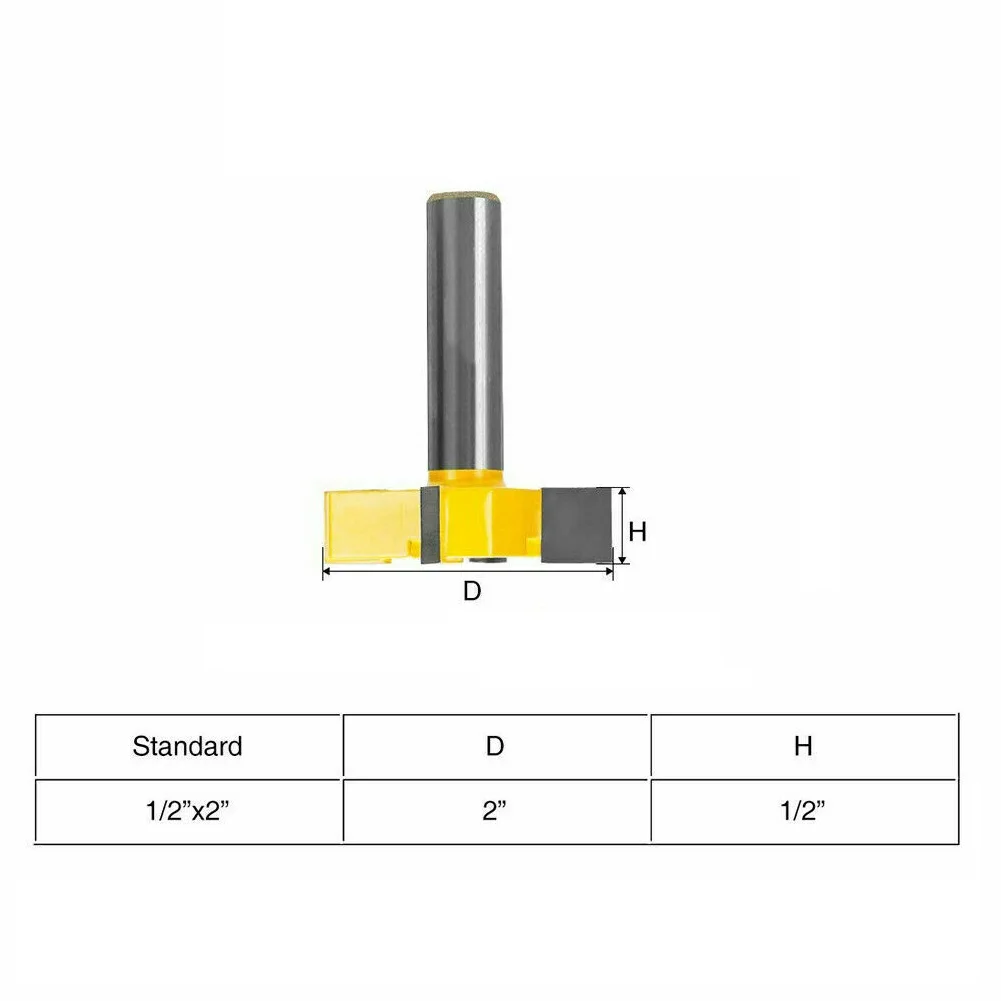 

1/2 Inch 2.5" Shank 2" Bottom Cleaning Router Bit Woodworking CNC Spoilboard Surfacing Router Bit Slab Cutting Tool