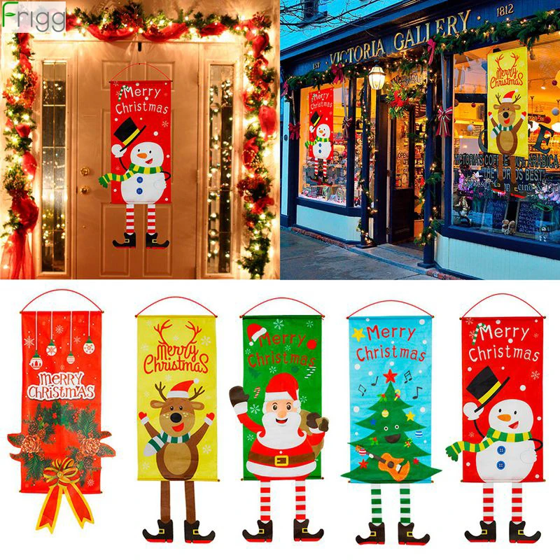 Рождественские украшения для дома Декор подвесной флаг рождественские на окна