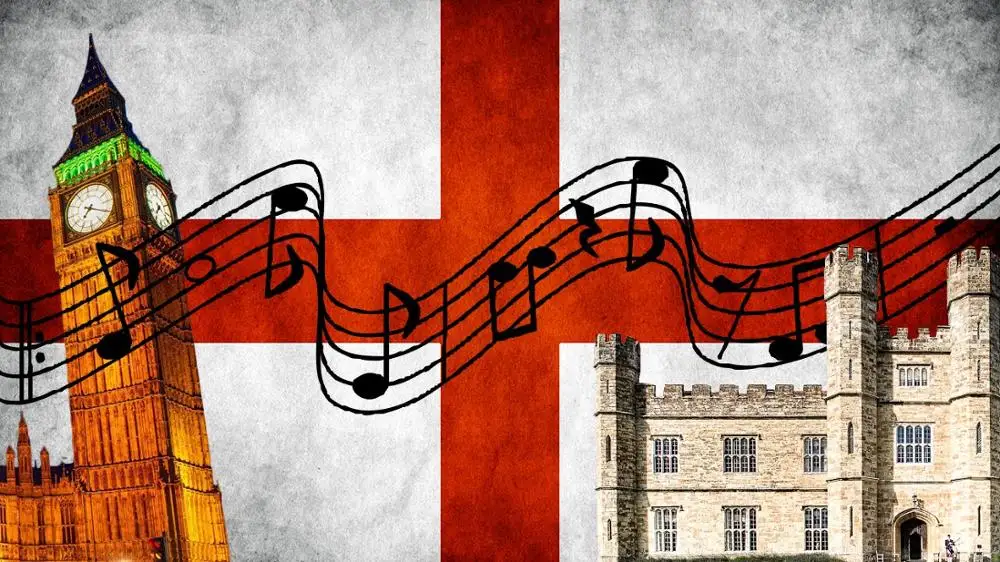 

Swiss Folk Music flags with England flag 3x5ft custom any rock music hobby flag banner