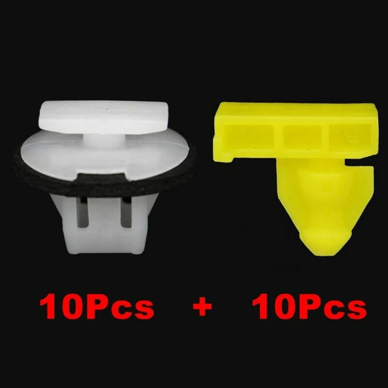 

20PCS Fixing Clips 76847-JG00A 76882-JG10A Accessory For Nissan Juke Moulding Plastic Replacement Useful Durable