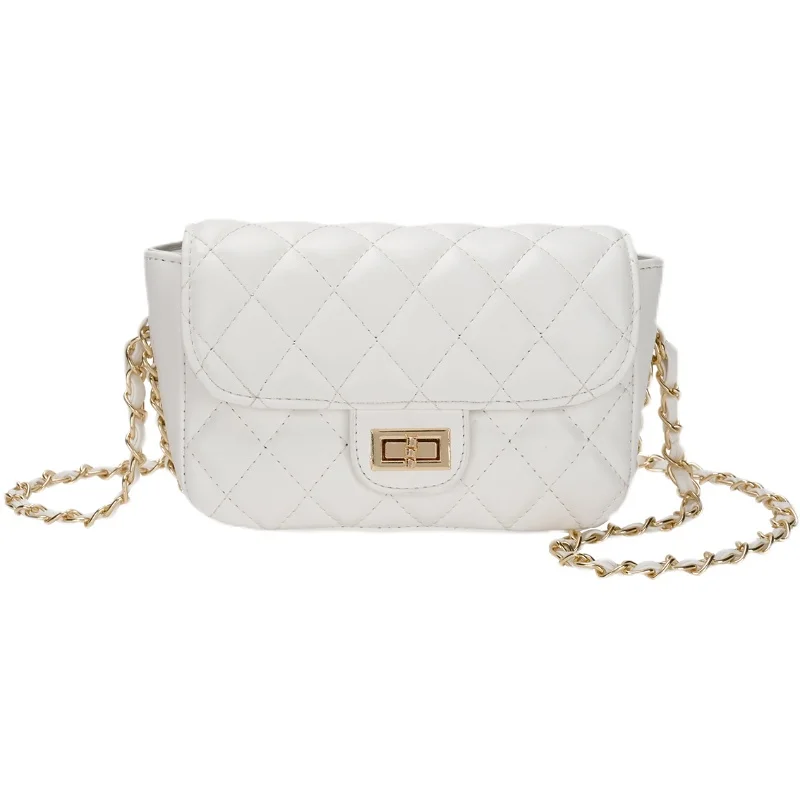 

Ins Crossbody Bags Women Luxury Brand White Chain Semicircle Saddle Bag PU Leather Handbags Bags Designer Ladies Shoulder Bags