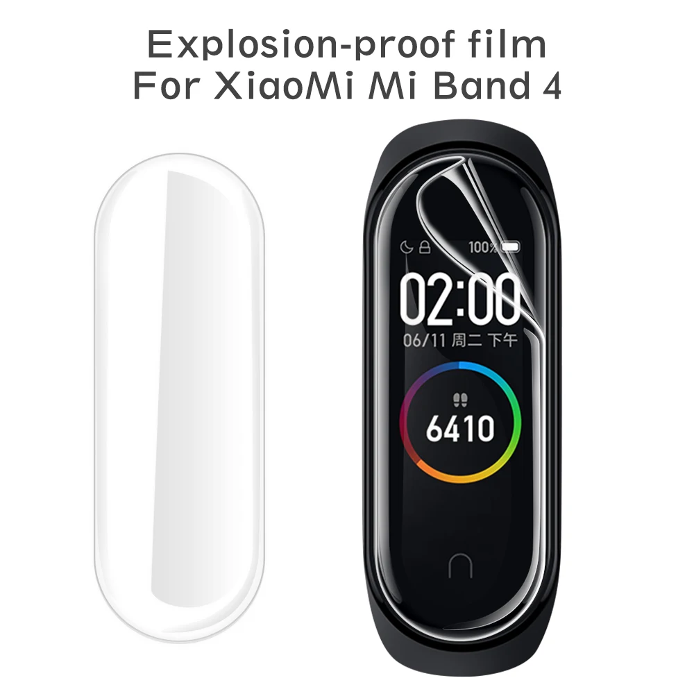 Soft Screen Protector for Xiaomi Mi Band 5 4 Film HD TPU Protective band Band5 Global Version | Мобильные телефоны и