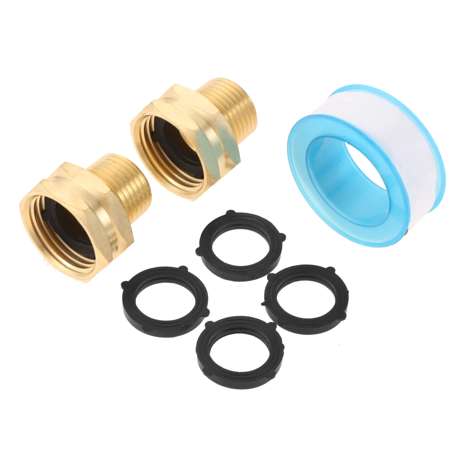 Соединитель для садового шланга 2 комплекта переходник с внутренней резьбой 3/4