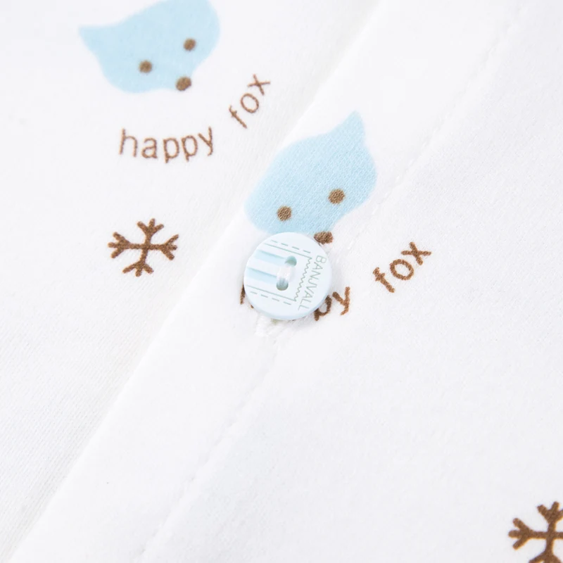 Одежда для маленьких мальчиков одежда девочек с изображением лисы новорожденных