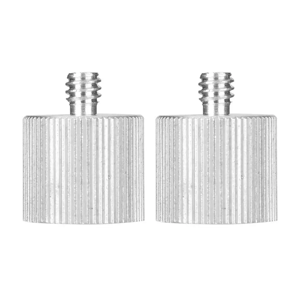 

2 шт. адаптер из алюминиевого сплава, переходная гайка с отверстием для винта, универсальный кронштейн с 1/4 на 5/8 уровня, аксессуары для винтового адаптера