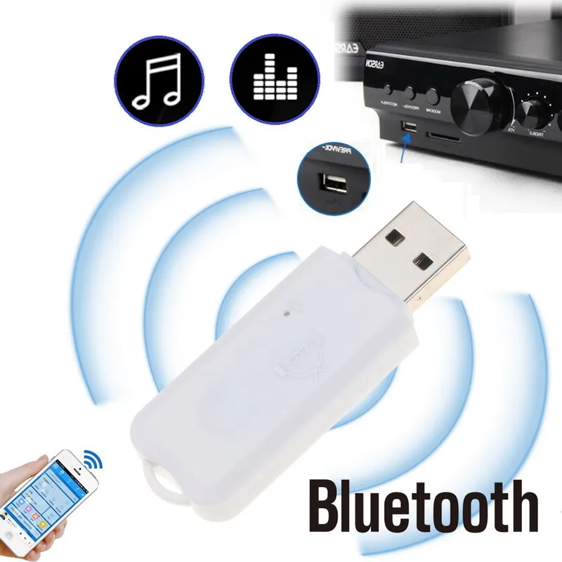 Мини USB Bluetooth стерео музыкальный приемник беспроводной аудио адаптер донгл