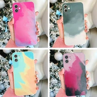 phone case tpu watercolor ink is suitable for iphonex mobile fine hole mobile phone case painted soft case is suitable