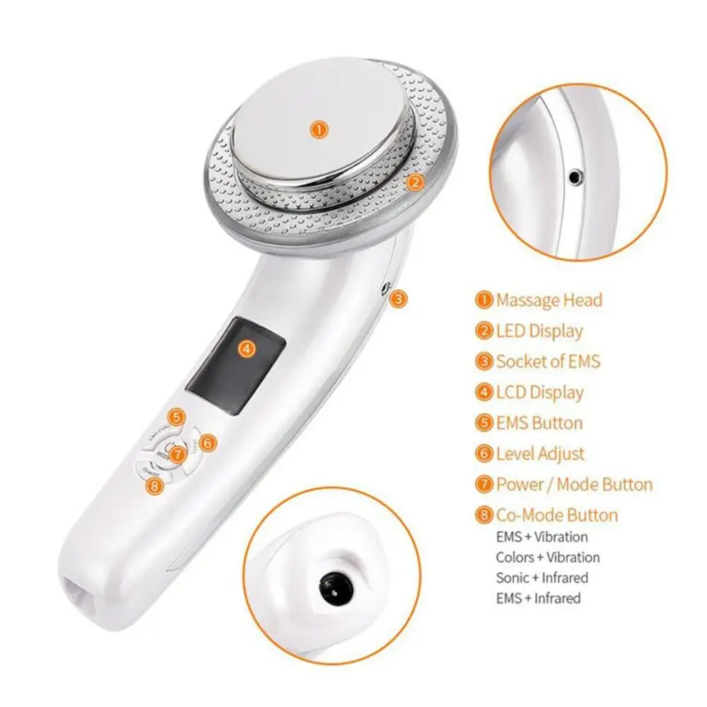 Koop Echografie Cavitatie Ems Lichaam Vermagering Stimulator Gewichtsverlies Anti Cellulite Fat Burner Galvanische Infrarood Ultrasone Golf Therapie