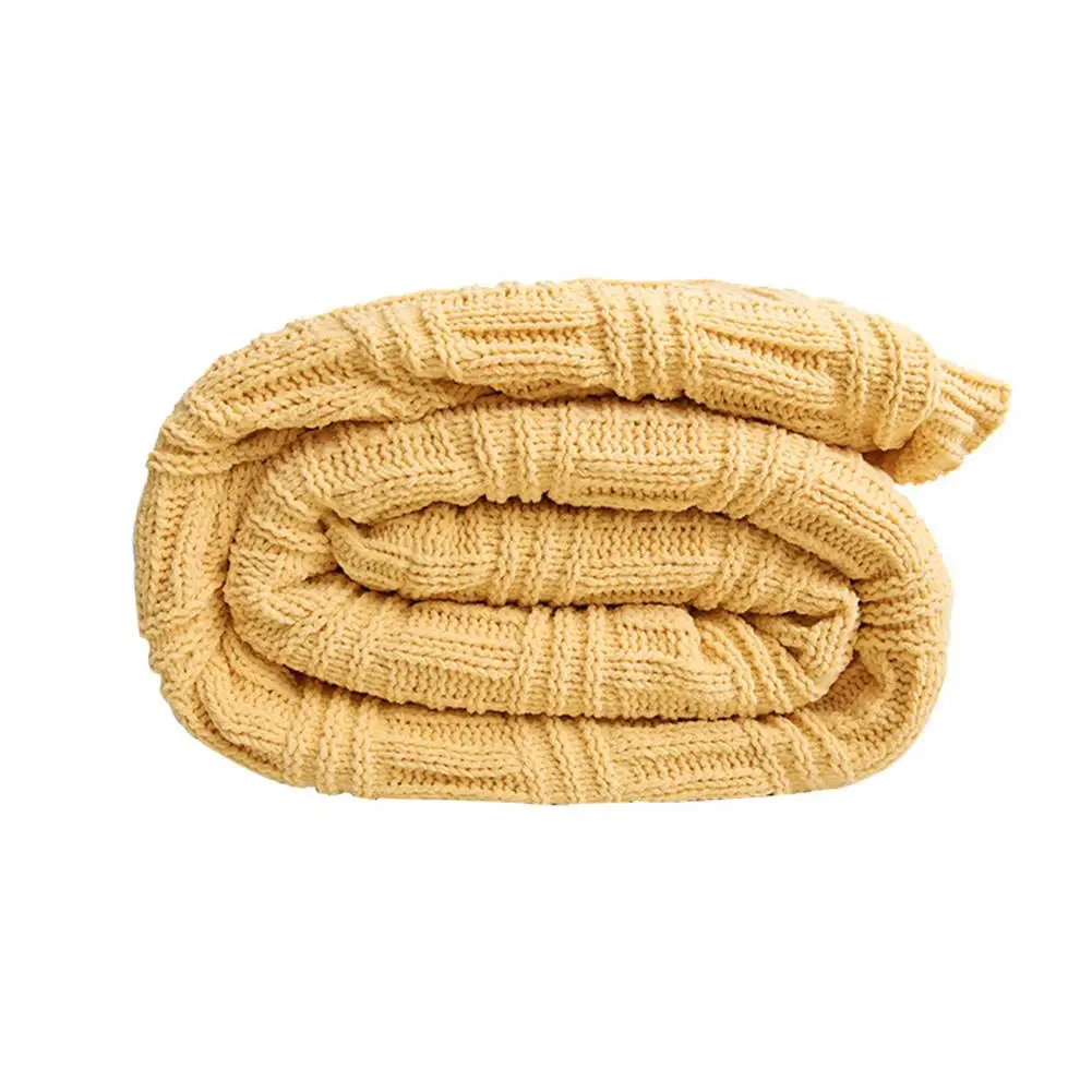 A Новое одеяло s синель супер мягкое домашнее мягкое офисное вязанное кашемировое одеяло из овечьей шерсти кровать диван домашний текстиль модная накидка - Цвет: A