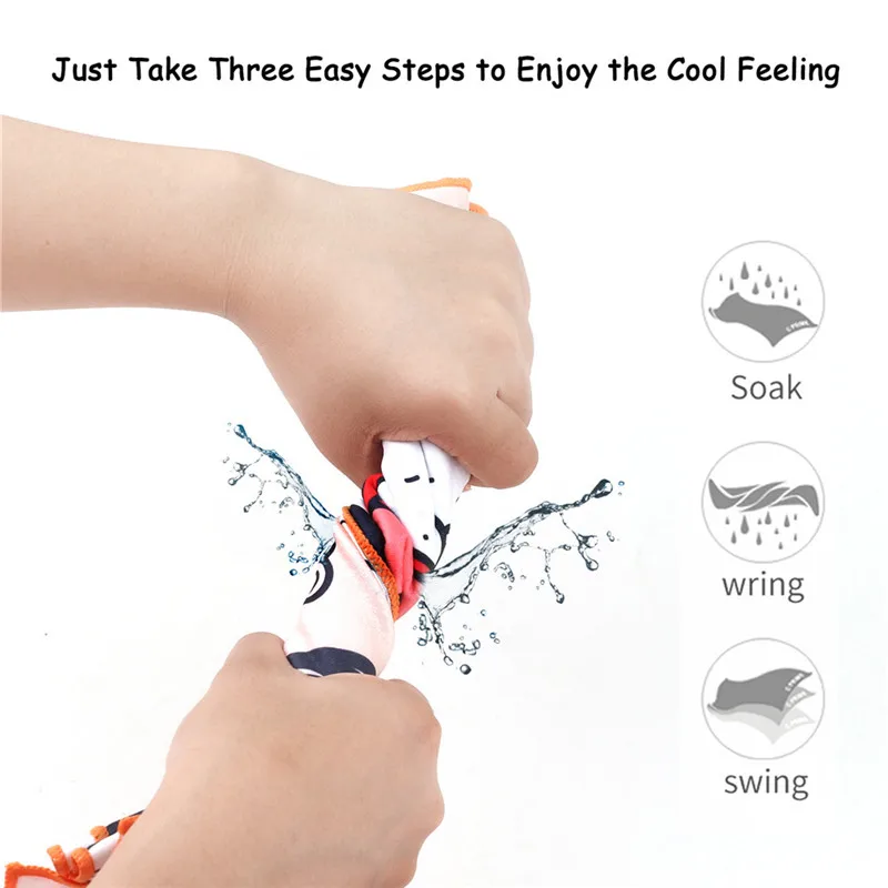 Новый мгновенного охлаждения полотенца для плавания с остаются холодными шеи