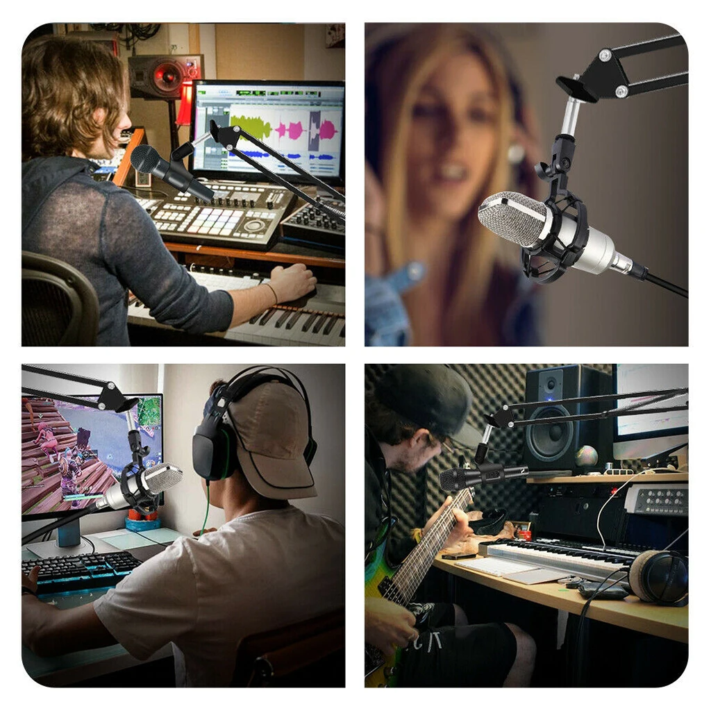 Регулируемый Студийный микрофон с креплением на штанге фильтры для лобового