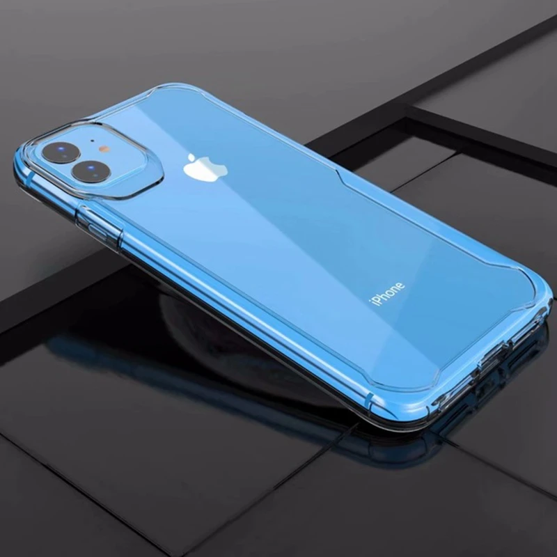 Full Clear Сверхпрочный противоударный защитный чехол для iPhone XS Max XR XS X 7 8 Plus, усиленный акриловый чехол TP Для iPhone 11 Pro Max 11 Pro 11 - Цвет: Full Clear