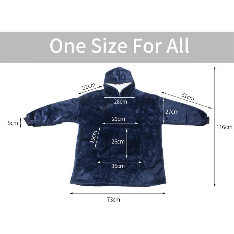 MYDC/зимние плотные удобные толстовки с капюшоном и передним карманом одеяло для