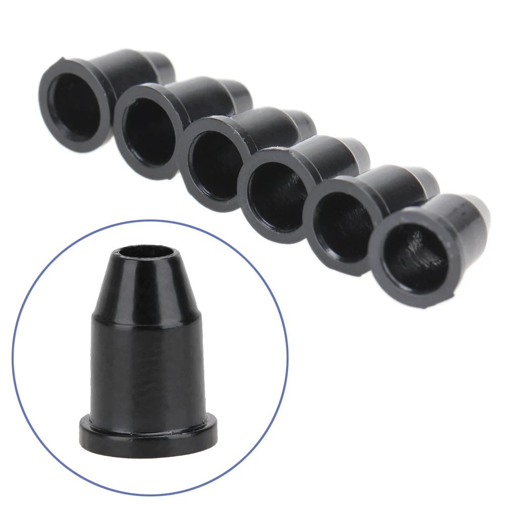 

6 шт. гитарные струнные наконечники, монтажная Пряжка, кольцевые наконечники, втулки из нержавеющей стали, аксессуары для гитары, черный, сер...