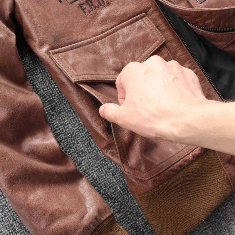 Фабрика 2020 Новинка для мужчин коричневый ВВС A1 пилот куртки индийская мода