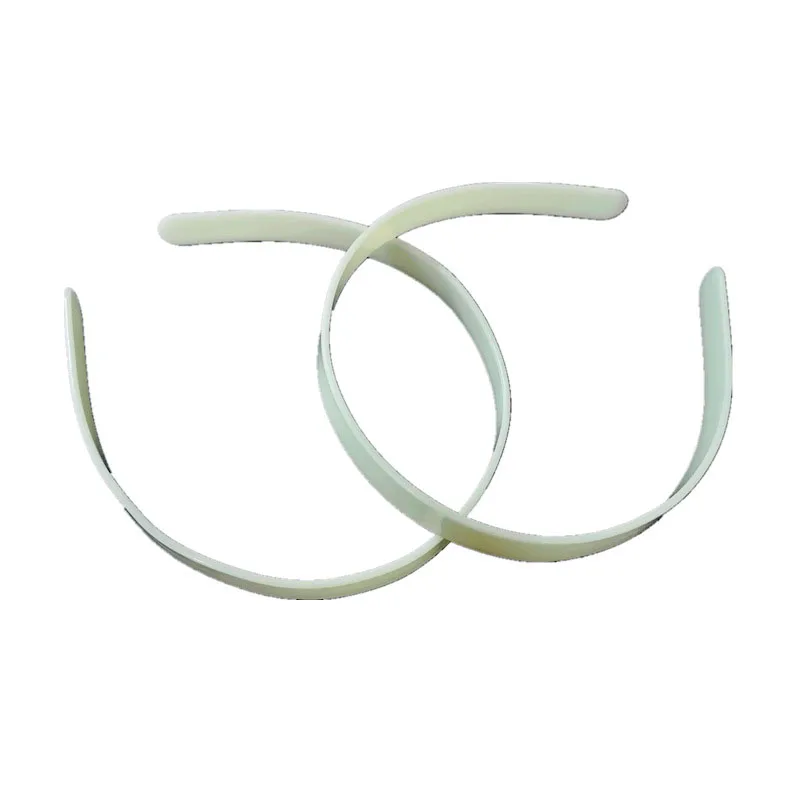 

10pcs/lot White Simple Hair Band 15mm Girl Female Diy Jewelry Plastic Hair Accessories Environmental Protection Abs Headband