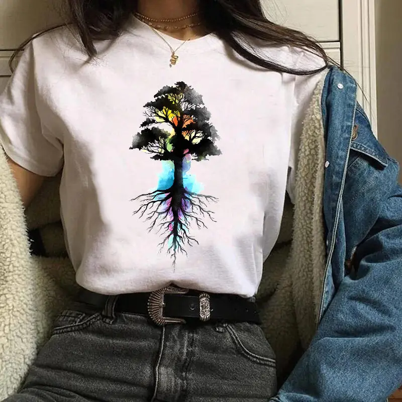 

Футболка женская с принтом акварельных перьев, удобная и мягкая Модная рубашка с графическим принтом, в стиле Харадзюку, повседневный топ н...