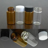 10pcs 2ml3ml5ml clear brown small glass essential oil bottle thin glass small brown perfume oil vials sample test bottle